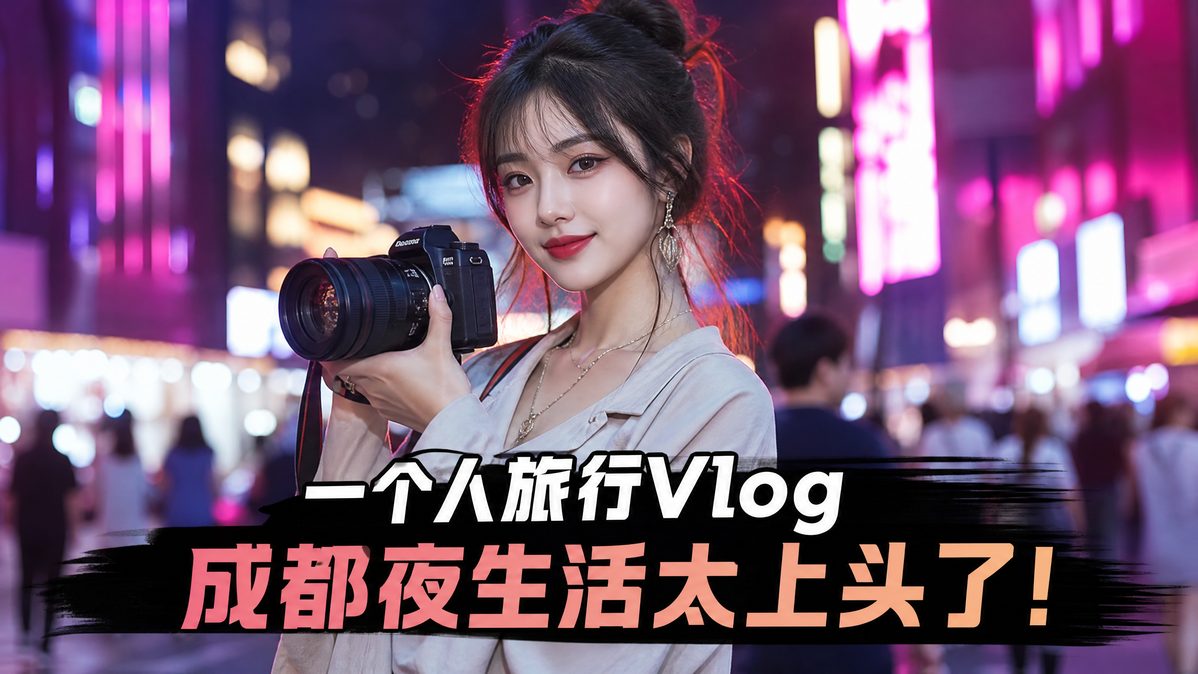 陈美娇城市夜景Vlog视频教程